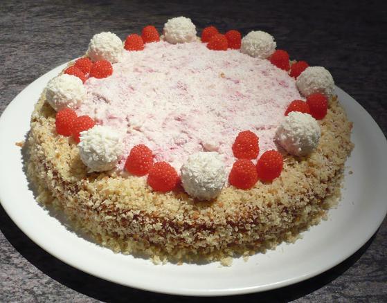 Raffaello-Himbeer-Torte