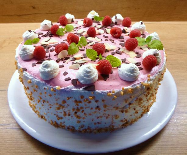 Pfirsich-Melba-Torte
