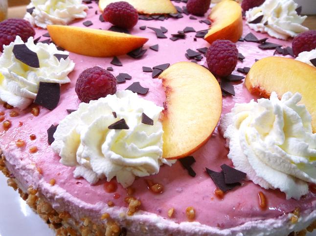 Pfirsich-Melba-Torte