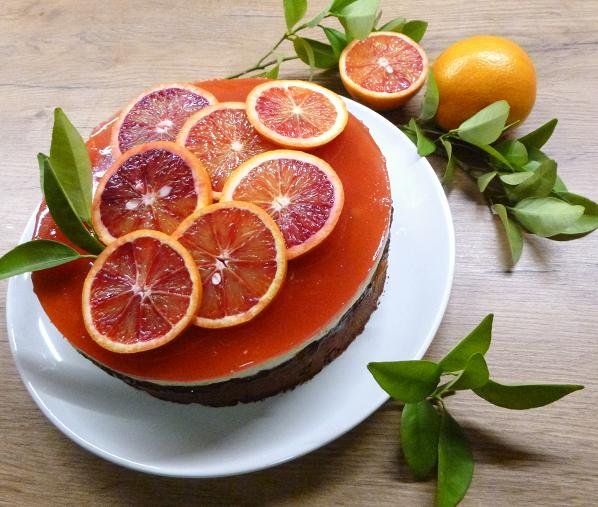 Schoko-Blutorangen-Torte