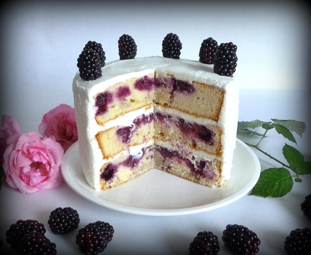 Brombeertorte mit Frischkäsecreme