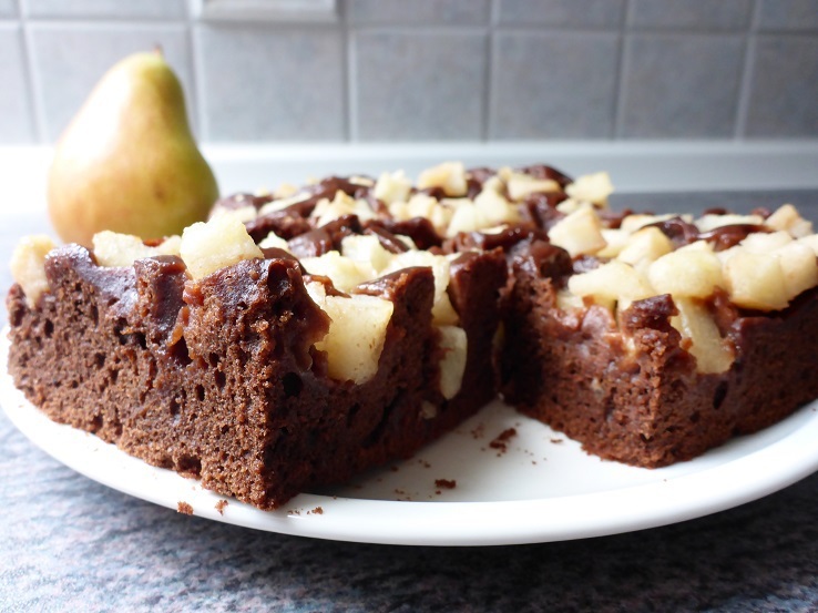 Brownie-Birnen-Kuchen