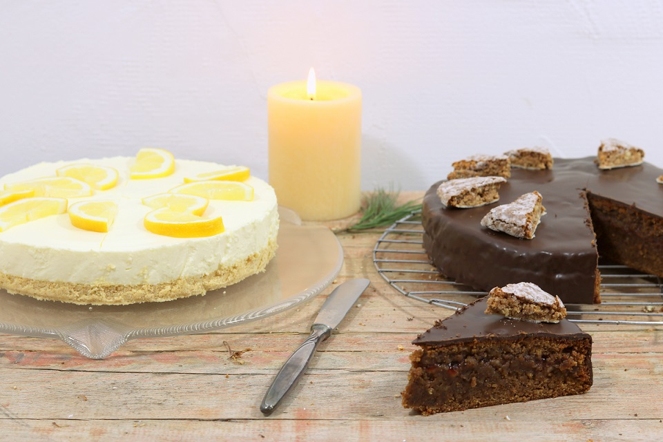 Zitronen-Philadelphia-Torte und Lebkuchentorte