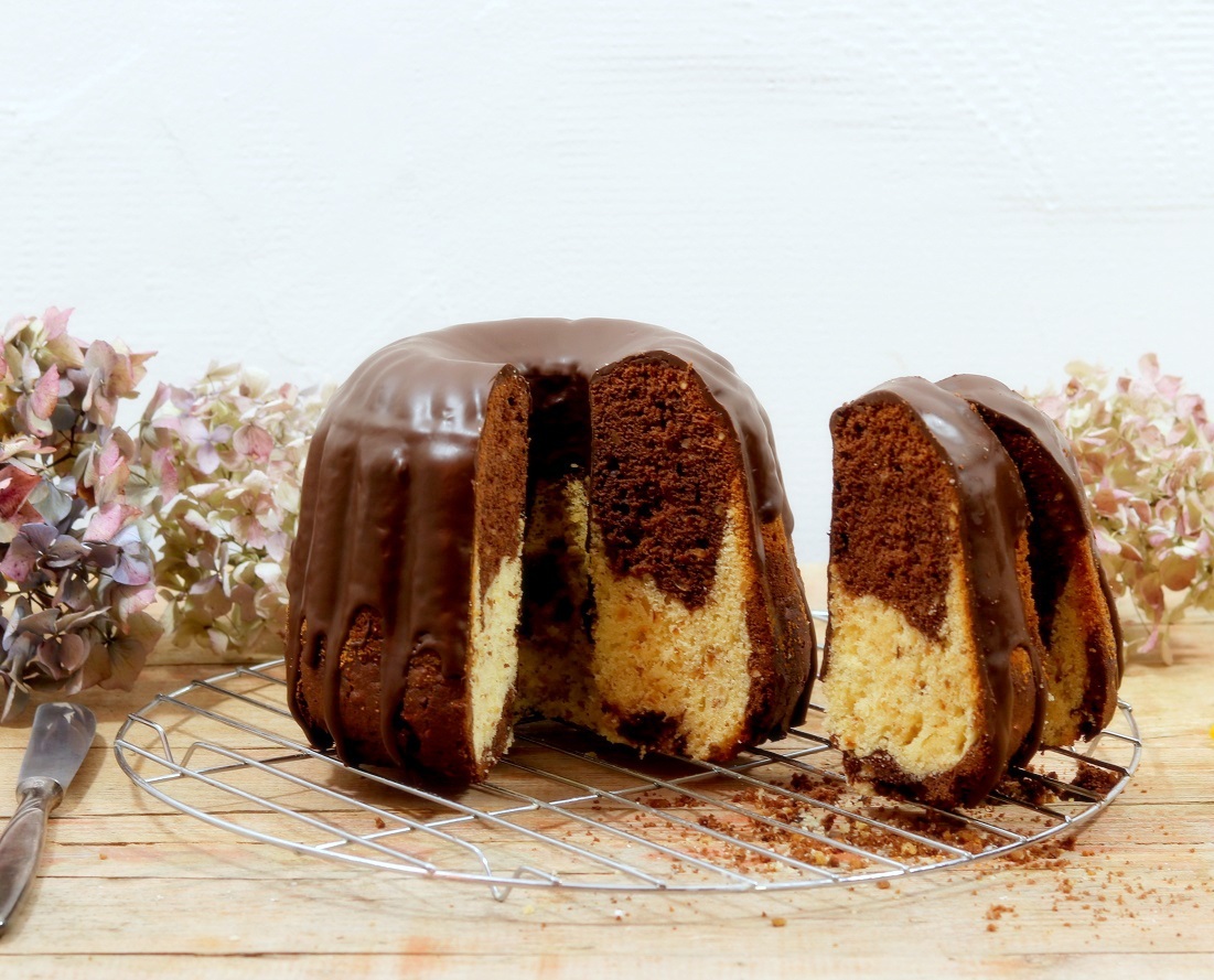 Marmorkuchen mit Mascarpone