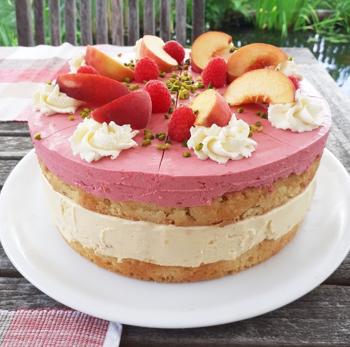 Pfirsich Melba Torte