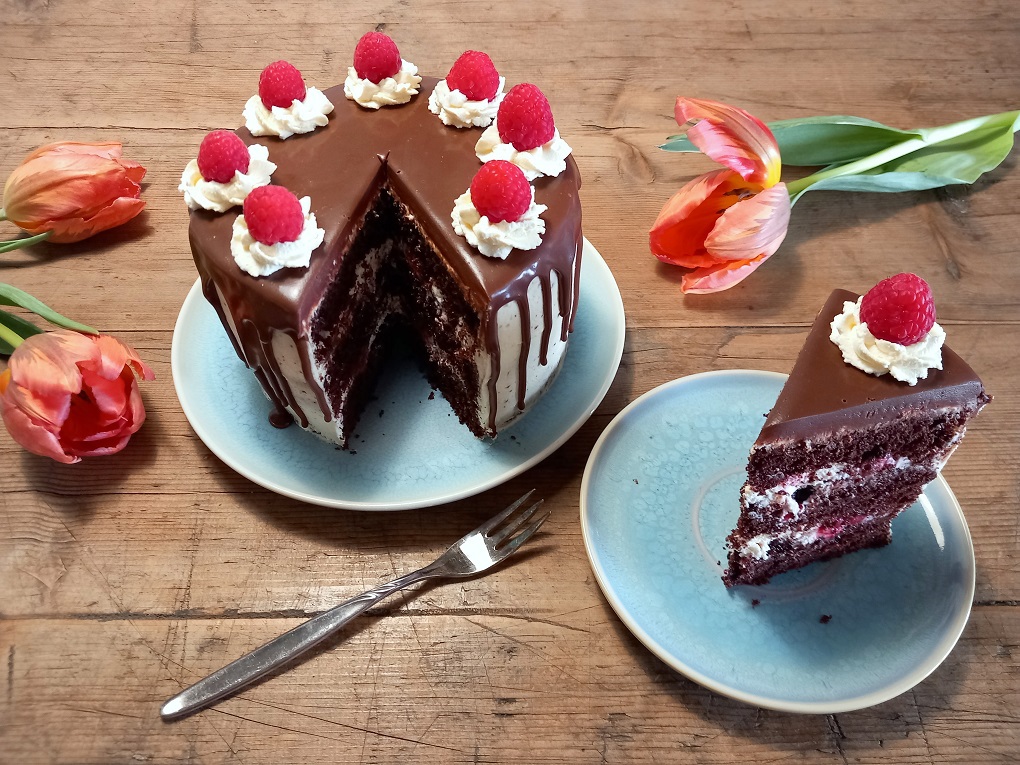 Schokoladen-Himbeer-Torte