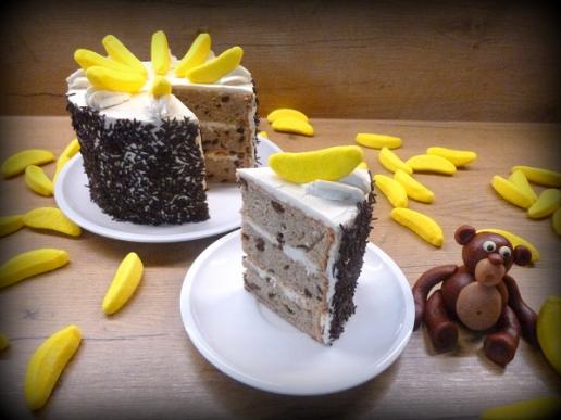 Bananen-Erdnussbutter-Torte