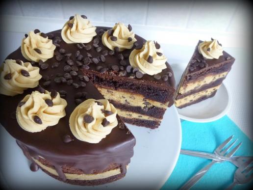 Brownie-Erdnussbutter-Torte