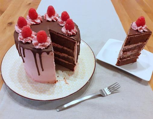 Himbeer-Schokoladen-Torte